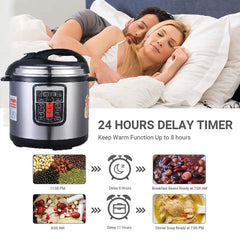 10L Smart Multi-Cooker – High Pressure Electric Rice Cooker with Digital LED Display, 12 Cooking Presets & Non-Stick Inner Pot for Quick, Healthy Meals