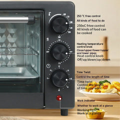 18L Multifunction Toaster Oven – 6-in-1 Convection Electric Oven with Pizza Maker, Bake, Roast, Broil, Toast & Warm Functions for Home Kitchen