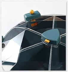 Wall-Mounted 6-Grid Dry Food Dispenser | Cereal, Rice, Candy, Coffee Bean, Snack, and Grain Storage Container