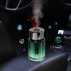 Car Air Freshener – Smart Aroma Diffuser with Essential Oils & Colorful LED Lights, Automatic Odor Elimination for Vehicles, Home & Office (Portable USB Powered)