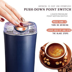 Mini Travel Coffee Grinder | Electric Mini Mill for Freshly Ground Coffee Beans | Portable USB Rechargeable Grinder for Espresso, French Press, and More