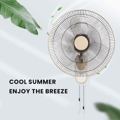 MWFV-432 16" Wall Mount Fan – 3-Speed Settings, Adjustable Tilt, Quiet & Efficient Cooling Fan for Home, Shops, Gyms, Restaurants & Commercial Spaces (No Remote)