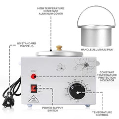 Professional Single Hair Wax Warmer | Electric Wax Heater Machine for Salon & Home Use | Precise Temperature Control for All Hard Waxes