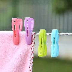 Plastic Clothes Pins Laundry Clips | 40 Pcs Colorful Clothespins with Bag, 2-Inch Small Clothespins for Hanging Clothes – 4 Colors