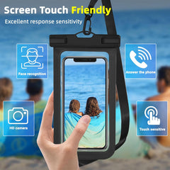 Waterproof Phone Pouch, IPX8 Waterproof Cell Phone Case for All Mobile Phones | Essential Dry Bag with Touchscreen-Friendly Design for Beach, Cruise, Swimming, and Outdoor Activities