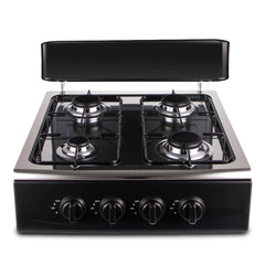 4-Burner Outdoor Gas Stove with Detachable Legs – Heavy-Duty Portable Propane Cooking Stove for Camping, RV Trips, Patio Parties & Backyard BBQ Grilling