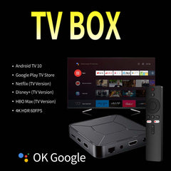 OTT 4K Android TV Box – Google TV Edition with Voice Remote, Chromecast Built-in, Dolby Audio, Ultra HD Streaming & Smart Entertainment Hub for Home Theater