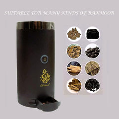 Portable Electric Incense Burner | USB Rechargeable Oud Mubkhara | Quick-Heating Arabic Bakhoor Burner for Home, Office, and Car Aromatherapy