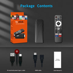 Universal TV Stick with Alcatel Voice Remote – Smart Streaming Stick for Google, YouTube, Fire TV & More with Built-In Voice Control