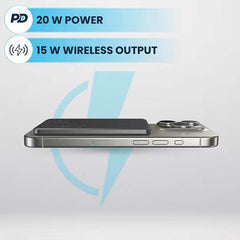 5000mAh MagSafe Power Bank – Ultra-Slim 15W Fast Wireless Charger with Aluminum Body, Magnetic Portable Battery Pack Compatible with iPhone, Samsung & Android Devices
