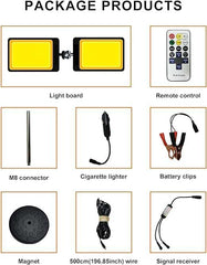 LED Work Light | 20000LM Dual-Head Adjustable Magnetic Light | Super Bright, Portable, and Versatile for Workshop, Garage, Outdoor, and Camping Use