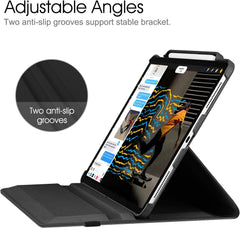 iPad Pro 12.9" Case (2018–2022) – 360° Rotating PU Leather Cover with Pencil Holder, Auto Sleep/Wake, Multi-Angle Stand & Full Protection (Multi-Colour)