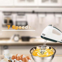 Hand Food Automatic Mixer | 7-Speed Electric Egg Beater & Blender | Perfect for Cake, Bread, and Flour Mixing at Home Baking