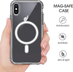 Compatible Magnetic Phone Case with Camera Control – Military-Grade Shockproof Protection for iPhone X, Xs, Xs Max & Xr