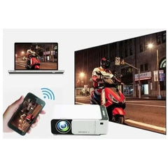 Smart 6 Full HD LED Projector - 1080P/2K/4K Android WiFi Projector with 3D Support, Portable Home Cinema System for Movies, Gaming & Entertainment