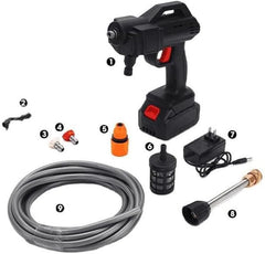 Cordless Pressure Washer | 48V Portable Electric Power Washer Gun | High-Pressure Handheld Cleaner for Car Wash, Garden Watering & Outdoor Cleaning Tasks