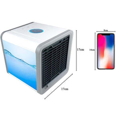 3-in-1 Arctic Air Cooler – Portable Mini AC, Humidifier & 7-Color LED Light | Ultra Quiet, Energy Efficient Cooling Fan for Home, Office & Travel