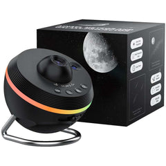 Realistic Planetarium Projector – HD Focus Sky Star Galaxy Night Light | Galaxy LED Projector for Kids' Bedroom and Home Decor (White, Black)