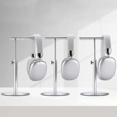 Adjustable Aluminum Headphone Stand – Anti-Slip Desktop Organizer with Storage Shelf | Universal Headset Holder for Gaming, Studio & Office Accessories (Durable & Sleek Design)