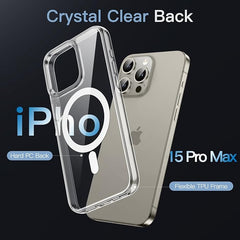 Compatible Magnetic Phone Case with Camera Control – Military-Grade Shockproof Protection for iPhone 15, 15 Plus, 15 Pro & 15 Pro Max