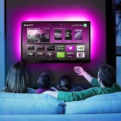 5m Bluetooth LED Strip Light with USB – RGB TV Backlight, Smart App Control, Music Sync, and Remote Function for Home, Gaming Room & TV Decoration