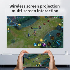 Portable Mini Projector | 1080P HD with 4K Ultra Clarity | Android 10.0, 5G Wi-Fi & Bluetooth | Ideal for Home Theater, Office & Classroom Use