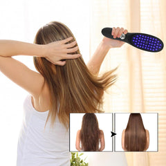 Electric Scalp Massage Comb - Rechargeable Hair Growth & Stress Relief Tool with LED Light Therapy, 3 Vibration Modes, Portable Head Massager for Relaxation & Circulation