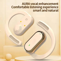 U-17H Wireless Sports Earbuds | Bluetooth 5.0 Headphones with Touch Control, IPX5 Waterproof & Secure Fit | Off-White Earphones for All Smartphones