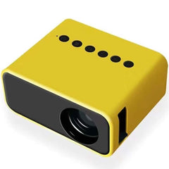 Mini Pocket Projector | HD Portable Movie Projector with Phone Screen Mirroring | Compact Yellow Design for Home Entertainment, Travel, Gaming & Outdoor Movie Nights