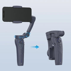 Handheld Gimbal F12 Camera Stabilizer with Tripod | Smart Face Tracking via App | 2-in-1 Selfie Stick & Horizontal Stabilizer for Smooth Video Recording