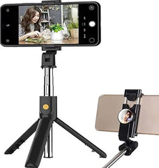 Mini Portable Gimbal Bluetooth Wireless Selfie Stick with Tripod Stabilizer for Phone | 3-in-1 Stabilizing Gimbal, Tripod, and Extendable Stick