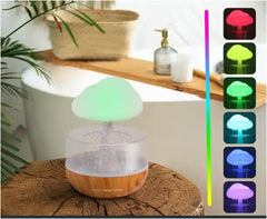 Rain Cloud Night Light Aromatherapy Humidifier | 380ML 7-Color Night Light with 3 Power Levels, Water Drop Sound, Cold Fog for Sleep, Relaxation, Yoga, Bedroom, Home, Office
