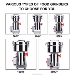 800g Electric Food Grinder – High-Speed Stainless Steel Mill Machine for Herbs, Spices, Pepper, Rice & Flour – Compact, Durable & Multi-Purpose Kitchen Grinder