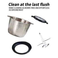 Stainless Steel Electric Blender & Meat Grinder – Portable Multifunction Food Processor for Kitchen – Powerful, Low-Noise, Safe Design for Smoothies, Sauces & Minced Meat