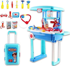 Ultimate 2-in-1 Portable Medical Center | Children’s Hospital Role Play Suitcase | Interactive Doctor Playset with Accessories for Educational & Imaginative Fun