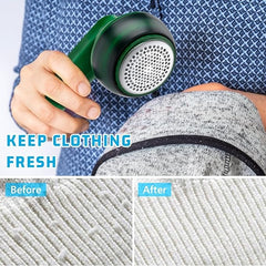 Rechargeable Lint Remover | Portable Fabric Shaver for Clothes, Furniture & Upholstery | Electric Fuzz Remover for Sweaters, Sofas & Blankets