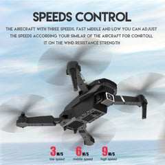 8K Foldable Mini Drone – Dual Camera RC Quadcopter with WiFi FPV, Gesture Control, Long Flight Time, Carry Case, Android/iOS Compatible (Black)