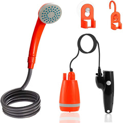 Portable Camping Shower – Outdoor & Indoor Rechargeable Water Shower Pump for Travel, Beach, Hiking, and Pet Cleaning | Compact, Eco-Friendly, Easy-to-Use Design