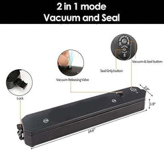 Powerful 90W Vacuum Sealer Machine | Automatic Air Sealing System for Meats, Fruits & Vegetables | Preserve Freshness & Reduce Waste Effortlessly