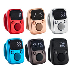 Digital LED Hand Tally Counter | Rechargeable Electronic Clicker with Luminous Display for Prayer, Stitch Marking, and Counting Tasks | Compact & Portable | Black