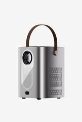 HY6 4K Smart DLP Android 9 Mini Video Projector | 200 Lumens, Wireless Screen, Portable with Built-In Speaker and Manual Lens | 3m Projection