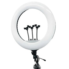 14-Inch Selfie Ring Light & Tripod – Adjustable Lighting with 3 Phone Holders