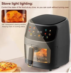 Multifunctional Digital Touch Air Fryer | 8L Capacity, 2400W | Sleek Black Kitchen Appliance