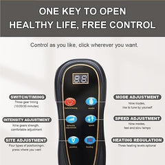 Full Body Massage Mat with Heat – 10 Vibrating Motors for Neck, Back, Waist, and Spine Relief | Vibration, Kneading, and Heat Therapy