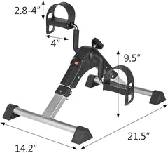 Mini Exercise Bike | Compact Arm & Leg Exerciser with Adjustable Resistance & LCD Monitor