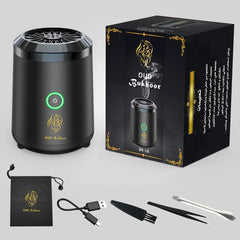 Mini Portable Incense Burner | USB Rechargeable Aroma Diffuser | Electric Arabic Bakhoor Holder for Muslim Home Decor