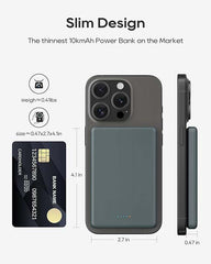 MagSafe External Battery – 5000mAh Magnetic Wireless Portable Charger with Fast Charging Technology