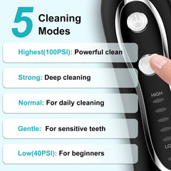 Portable Dental Water Flosser – Rechargeable Oral Irrigator with Bag, IPX7 Waterproof, Perfect for Home and Travel