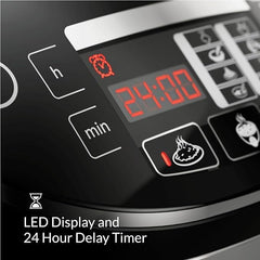 Electric Rice Cooker | Multifunctional Digital 5L Cooker with Touch Control | 900W Versatile Kitchen Appliance