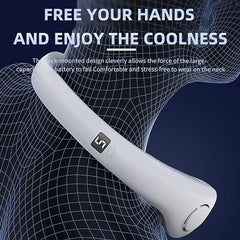 Foldable Neck Fan | Portable Personal Cooling System with 22 Air Outlets | Stay Cool Anytime, Anywhere